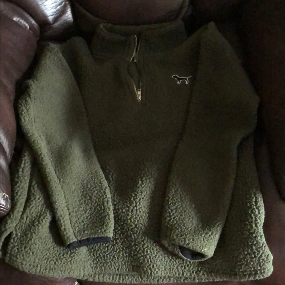 Pink pull over 1/4 zip
